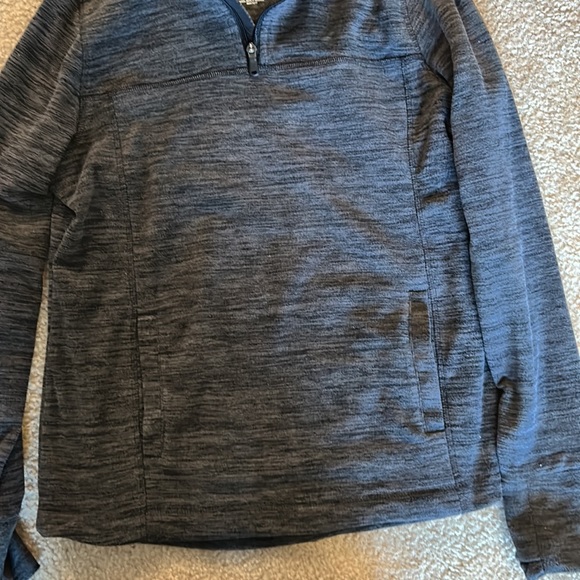 Tek Gear Quarter-zip pullover sweatshirt, size medium, gray - Picture 3 of 7